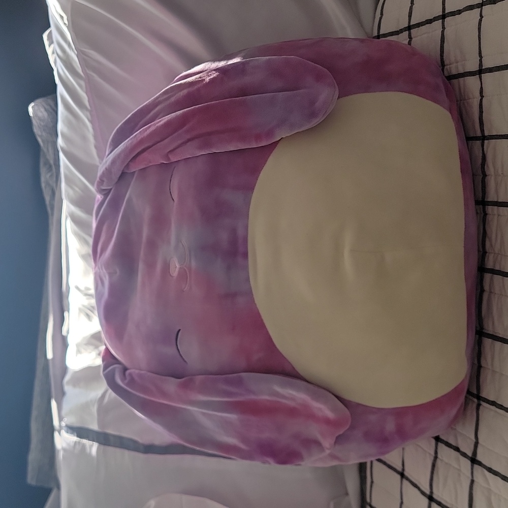 Tie dye bunny squishmallow